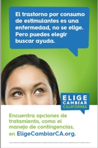 View an enlargement of the Choose Change California Find Treatment Options poster in Spanish